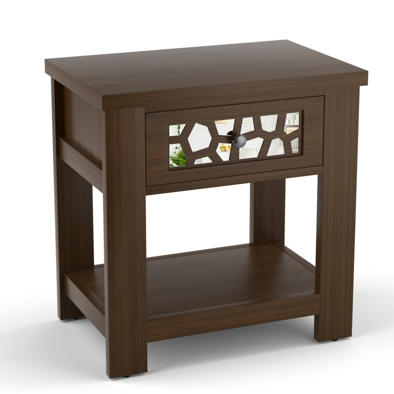 Bitte 23.5'' W Nightstand, Rustic Brown