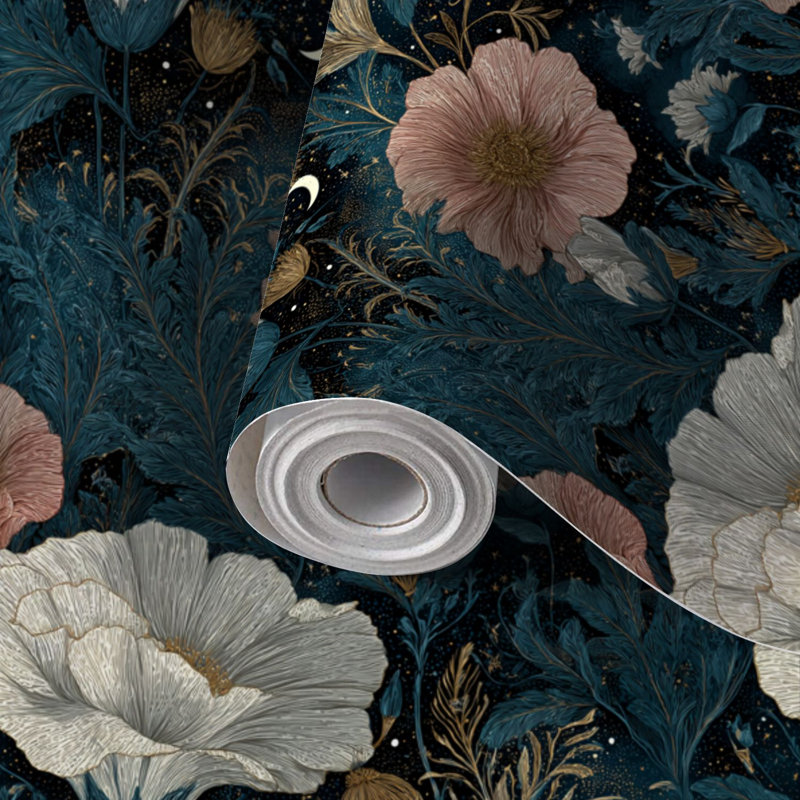 Papier peint auto-adhésif Cosmos Botanical Mystical, L 117,6 po x l 22,8 po