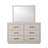 61.6" W Transitional Dresser, Light Gray
