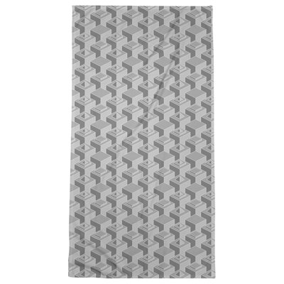 Serviette de bain à motif de gratte-ciels classiques
