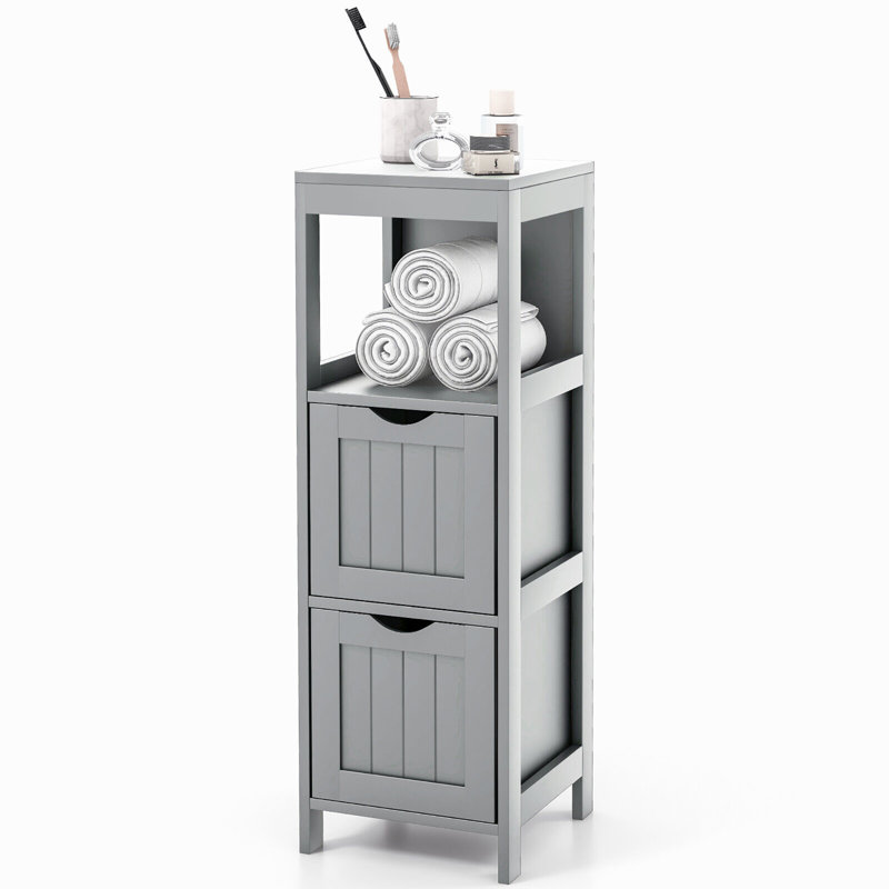 Armoire à linge Maude, gris
