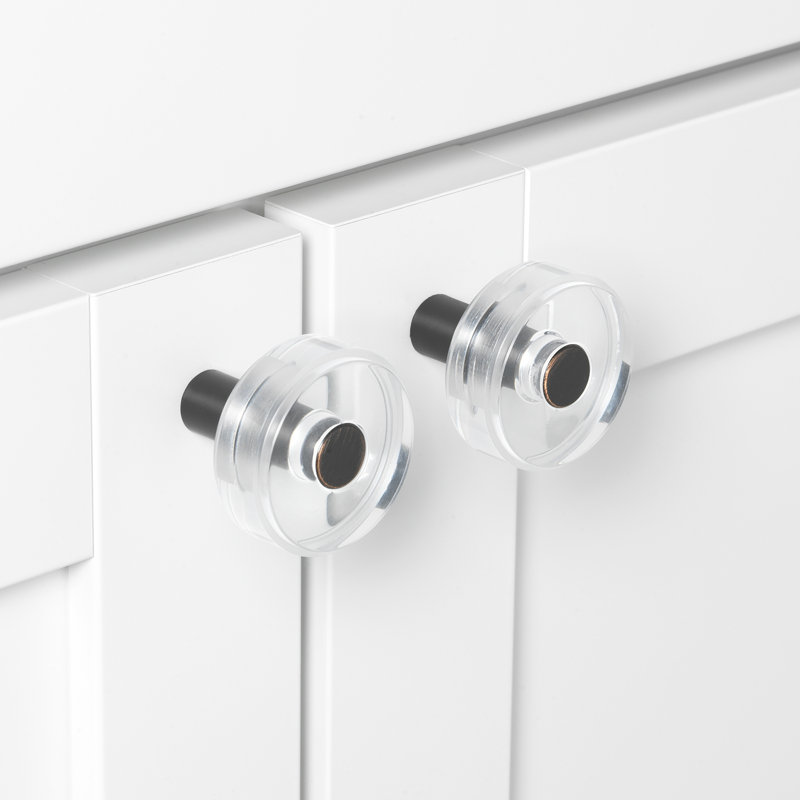 Paquet multiple de boutons cylindriques de 1 1/2 po de diamètre, Bronze huilé