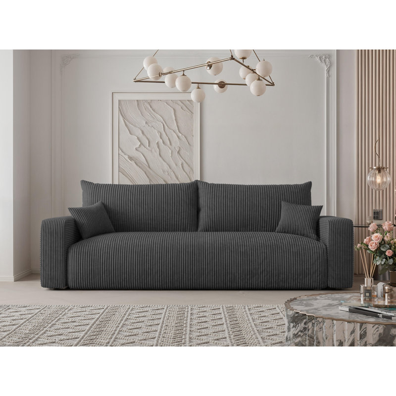 3 Seater Sofa, Dark Grey
