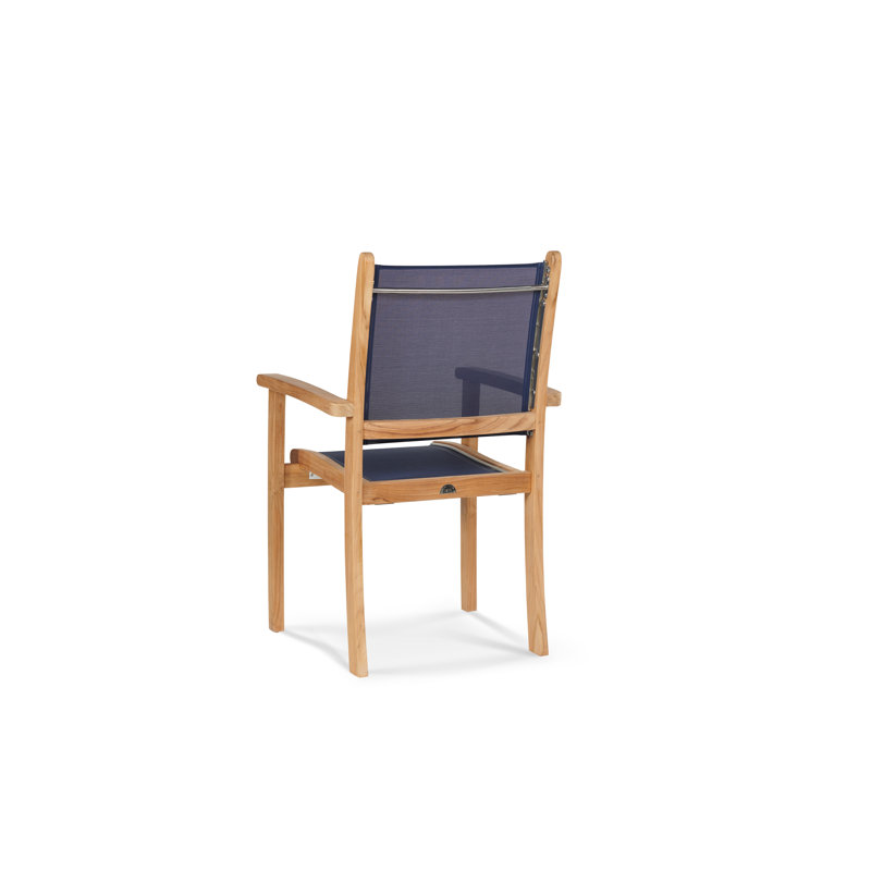 Pearl 5 Piece Sunbrella Dining Set, Blue