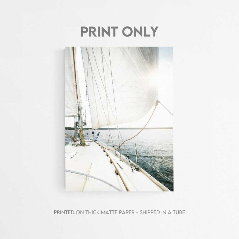 «Sail Away Wall Art: Calm Ocean Scene»