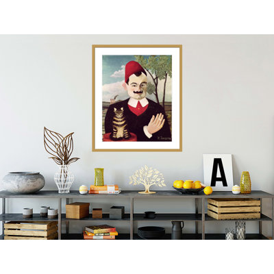 Portrait de Pierre Loti (1850-1923) par Henri Rousseau, impression giclée encadrée