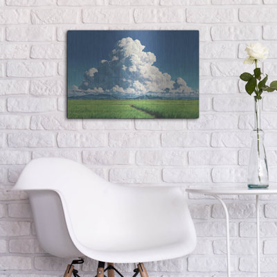  «Cloudy Skies 2» par Ann Klee, art mural en métal, 24 po x 16 po