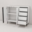 Commode 4 tiroirs Korion