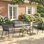 Outsunny 4 Piece Garden Furniture Set Rope Woven Sofa Lounge Set Dark Grey