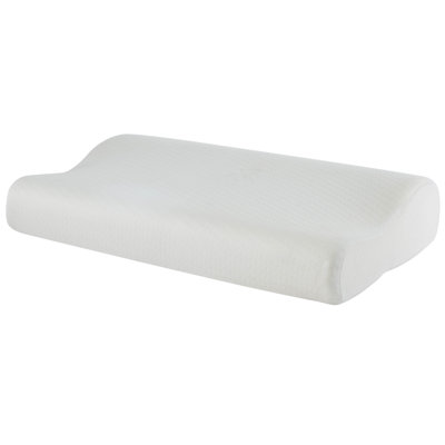 Home Détails Oreiller en mousse à mémoire de forme 12 x 20 | Soutien cervical du cou | Coussin orthopédique | Conception ergonomique pour soulager la douleur
