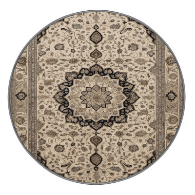 Machine Washable Persian Gray Area Rug