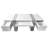 Nero Executive Desk with Glass Top – White Lacquer-247365649
