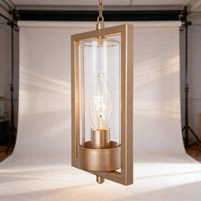 Luminaire suspendu moderne réglable avec abat-jour en verre et cadre doré, îlot de cuisine E12 pour salle à manger, salon, chambre à coucher, couloir