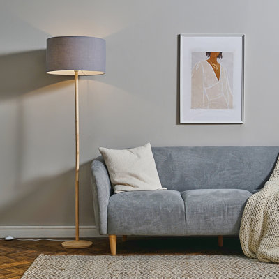 159cm Natural Traditional Floor Lamp