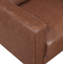 Causeuse rembourrée en similicuir chocolat moderne-901943151