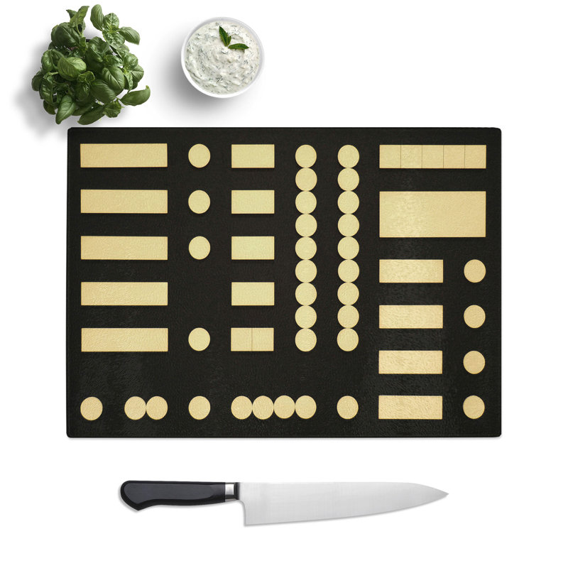 Composition Vol.4 by Sophie Taeuber-Arp Chopping Board, 0.4cm H x 28.5cm W x 39cm L