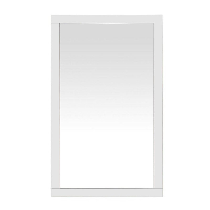 Miroir de salle de bain Kozeroff, 28,3 po x 59,4 po, Blanc