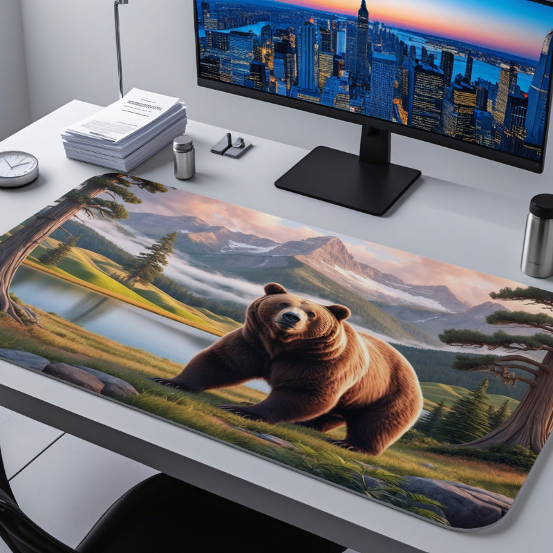 Polyester Desk Pad, 31.5x15.5