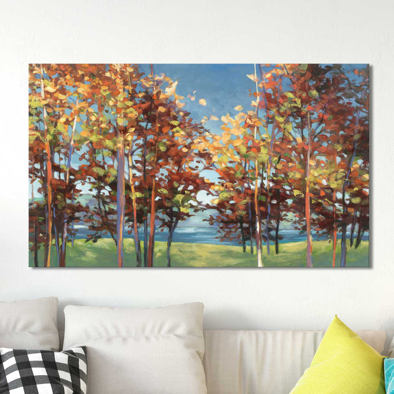 " Kaleidoscope " by Julia Purinton, 36" H x 60" W x 1.5" D, Wrapped Canvas