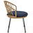 Lidio with 2 Rattan Chairs and Glass Round Table-671914997