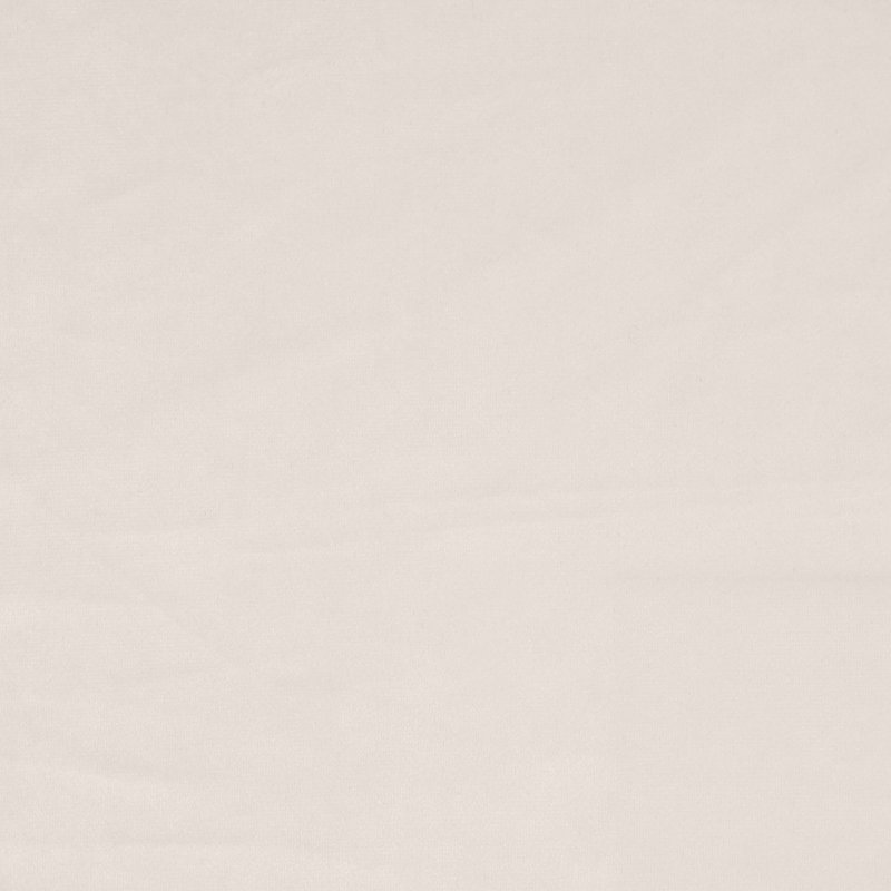 Banc Lila, siège en mousse, velours ivoire capitonné, pieds chromés 47 po, Ivoire ivoire