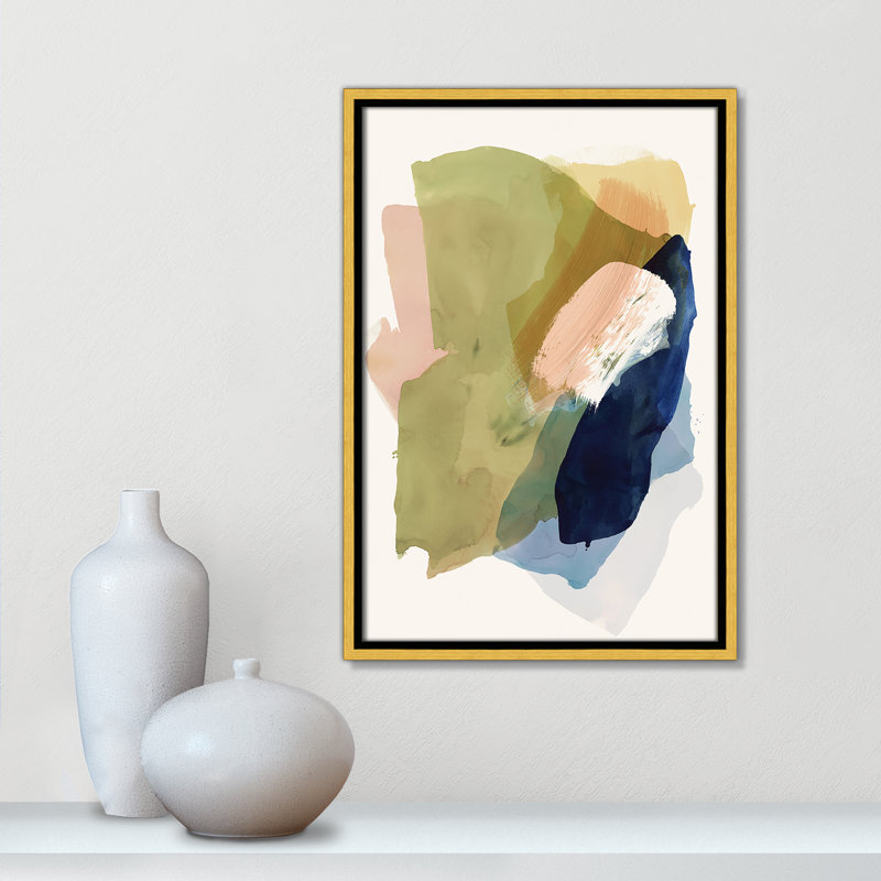 Brush and Whisper II Print by , 19.5" H x 13.5" W, Gold Floater