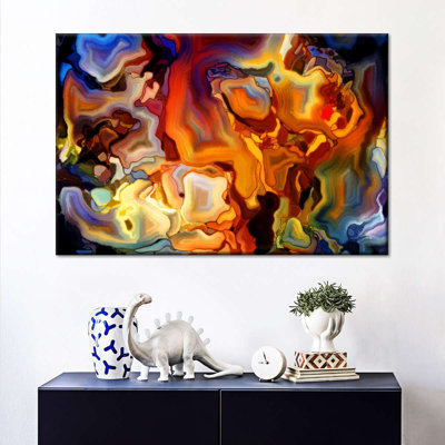Abstract Stained Glass Canvas Print