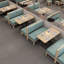 Banc rembourré en similicuir Simple Cafe