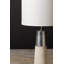 Lampe de table argentée/beige 22 po Arras
