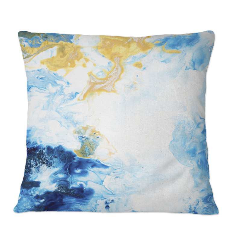 Coussin Blue and White, 18 po x 18 po