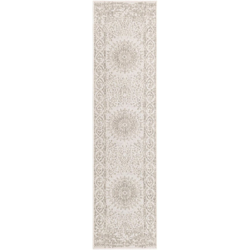 Tapis gris transitionnel Hintz, Tapis de couloir 2 pi x 8 pi