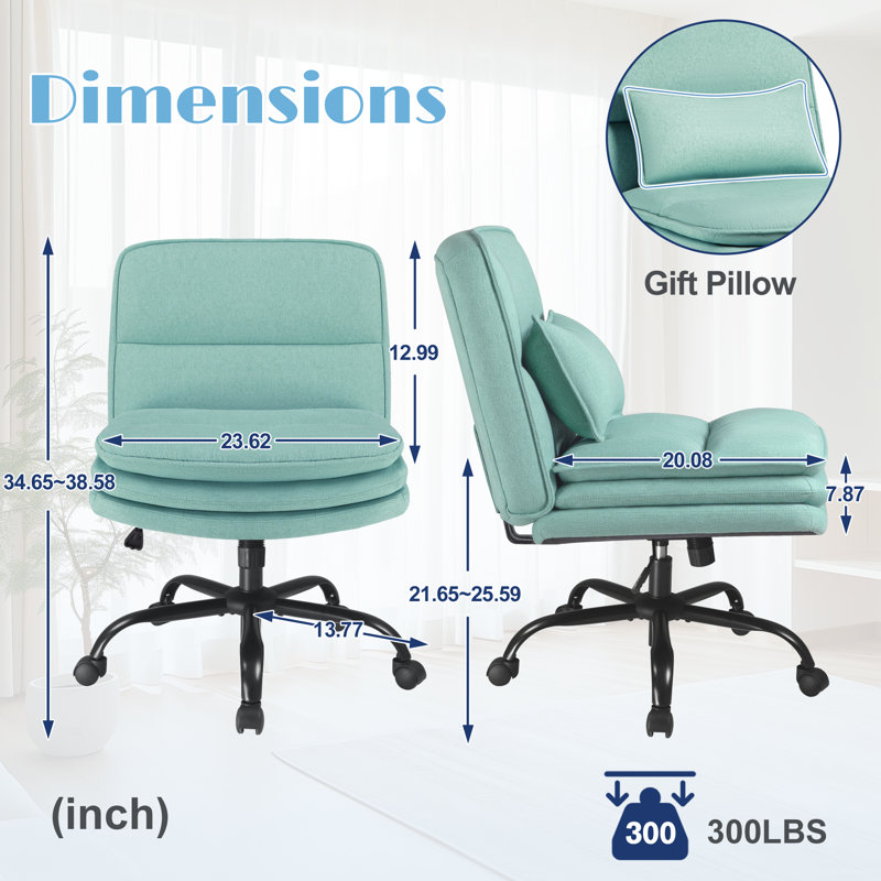 Chaise de bureau Criss, Bright Green Fabric