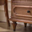 Buffet en bois massif brun et verre