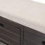 Banc de rangement avec panier amovible et 2 tiroirs-821776207