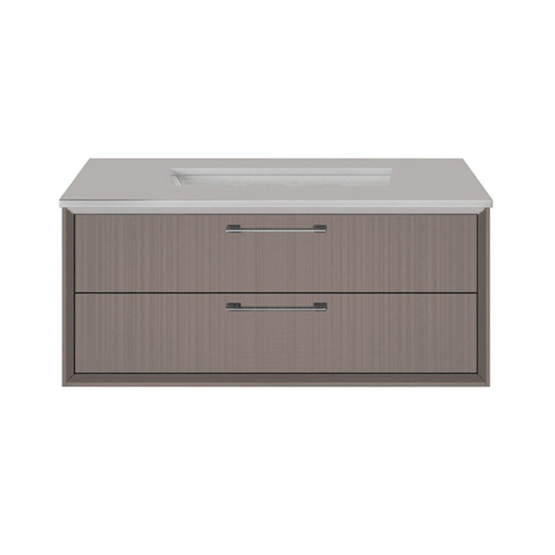 Gemelli 30'' W Single Stone Vanity Top, Polished White