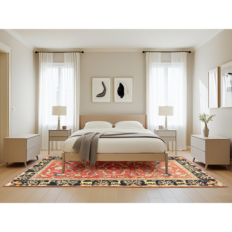 Delaune Oriental Indoor Rug, Rectangle 5' x 8'