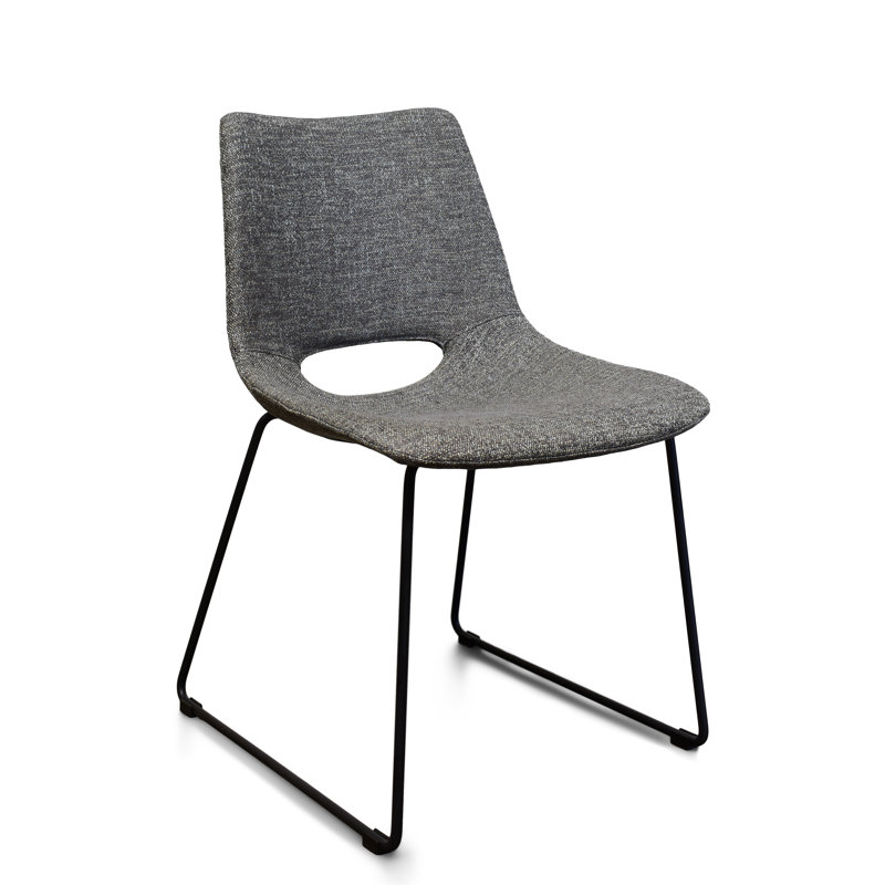 Jordan Upholstered Side Chair in Gray