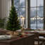 Ensemble de 2 arbres de Noël de table modernes