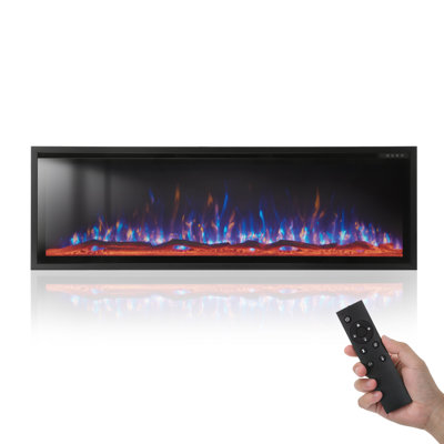 Electric Fireplace Recessed And Wall Mounted