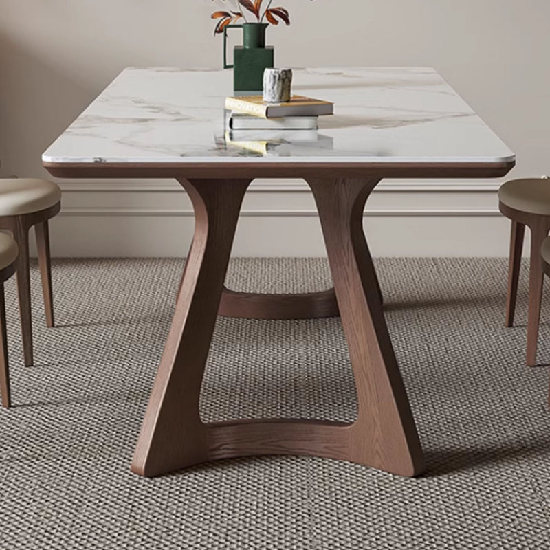Ensemble de salle à manger à piédestal moderne 5 pièces, H 29,52 po x L 62,99 po x l 35,43 po