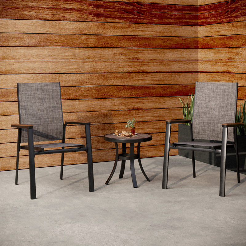 Leonard 2 - Person Patio Dining Set with Round Table