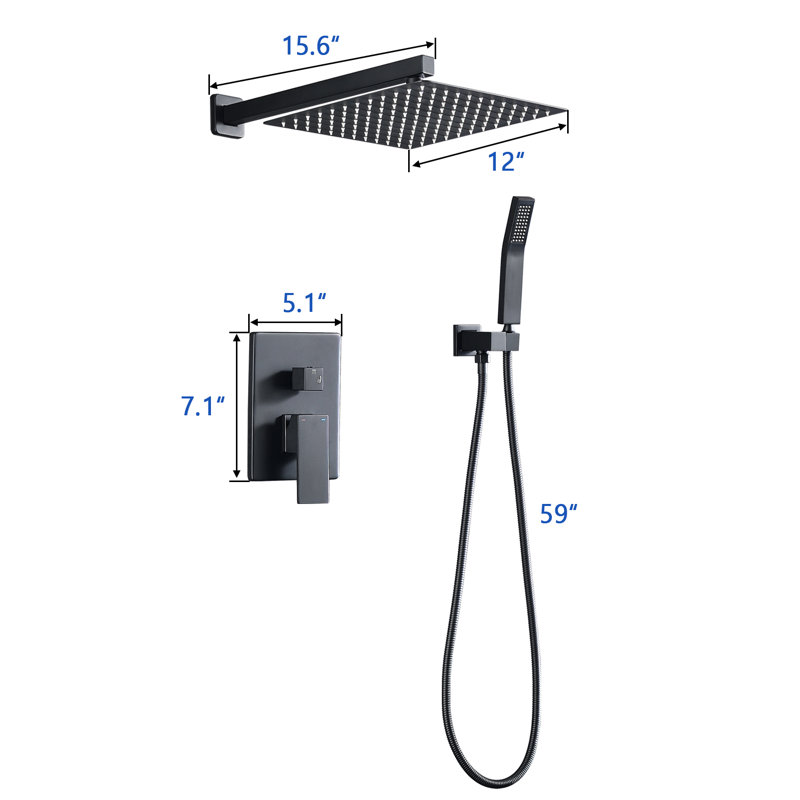 Robinet de douche avec valve brute