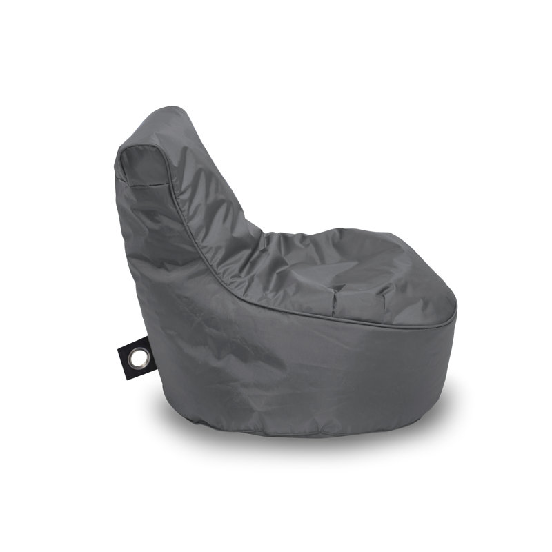Polyester Outdoor Friendly Refillable Classic Bean Bag, Grey