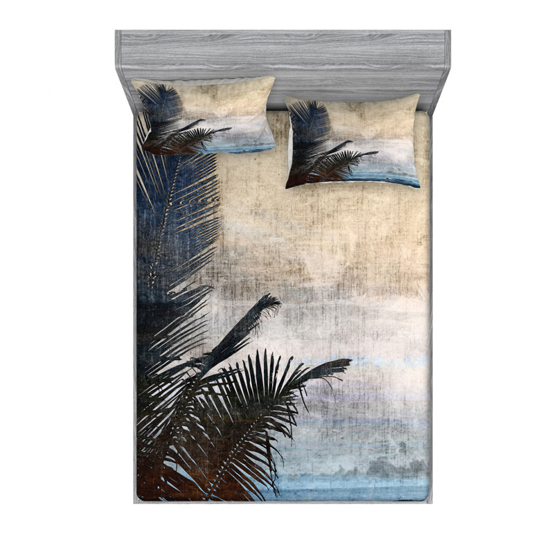 Microfiber Sheet Set, Queen Sheet Set with Fitted Sheet