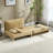 Chenille Upholstered Convertible Chair-87112325