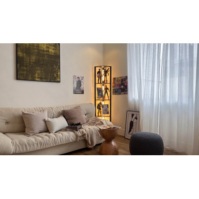 Gershwin 64'' Dimmable LED Corner Floor Lamp with Adjustable Colour Temp, App/Remote Control