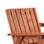 Banc de patio en bois orange - avec table centrale et siège de parasol confortable pour terrasse, porche, bord de piscine, balcon