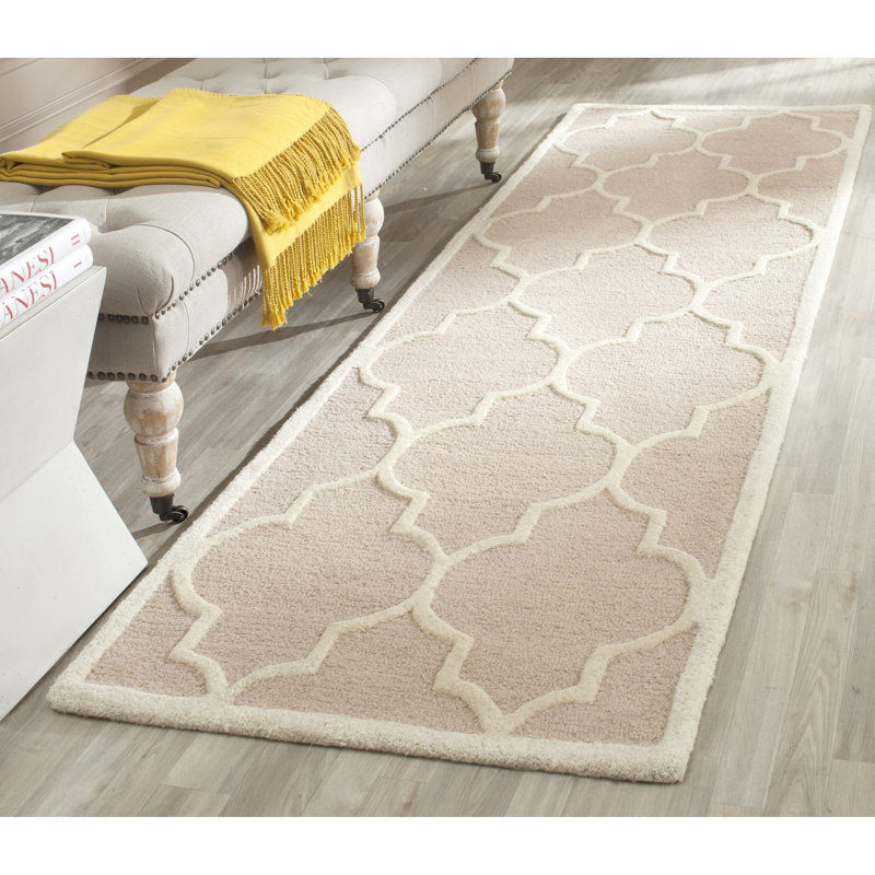 Martins Hand Tufted Wool Trellis Rug, Runner 2'6" x 16'