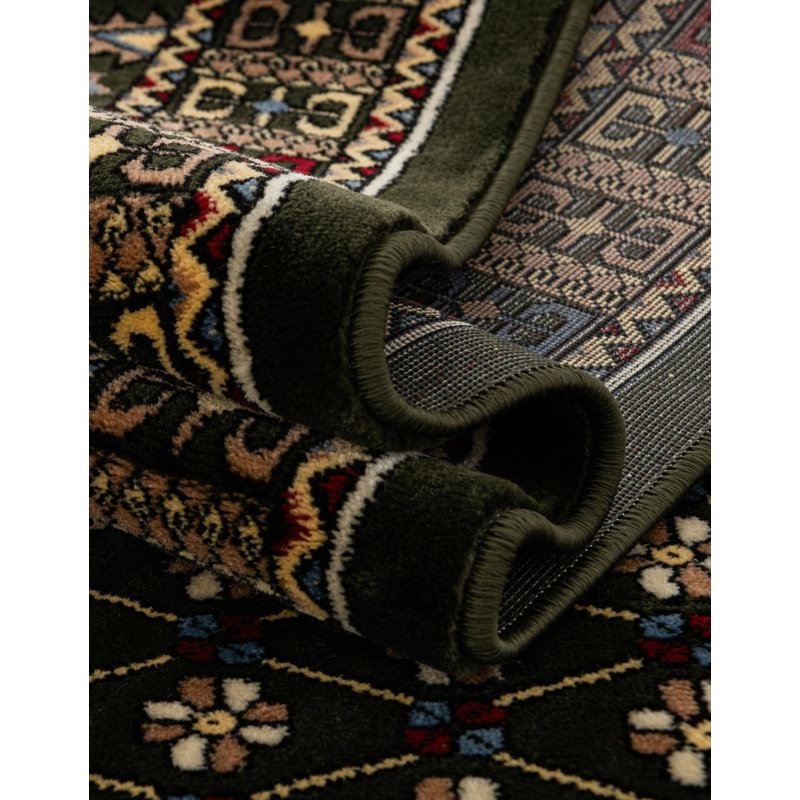 Tapis de couloir Aucun, couleur vert foncé Hufnagel, Carré 6 pi 1 po