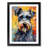 Schnauzer Impressionism - Single Picture Frame Print on Wood-94219063-94219062